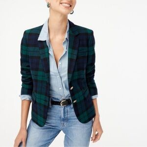 J. Crew plaid/tartan wool schoolboy blazer
